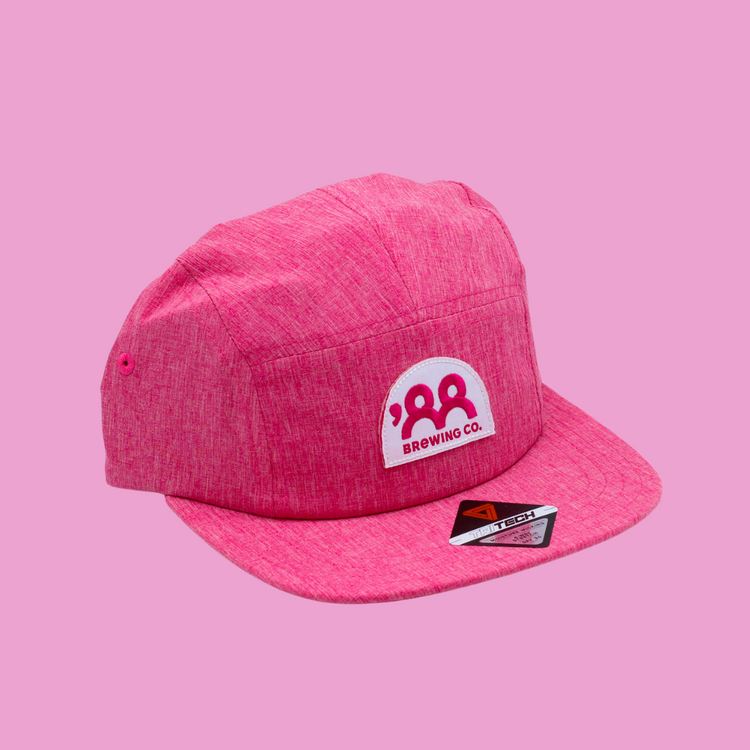 Heathered Pink Embroidered Hat